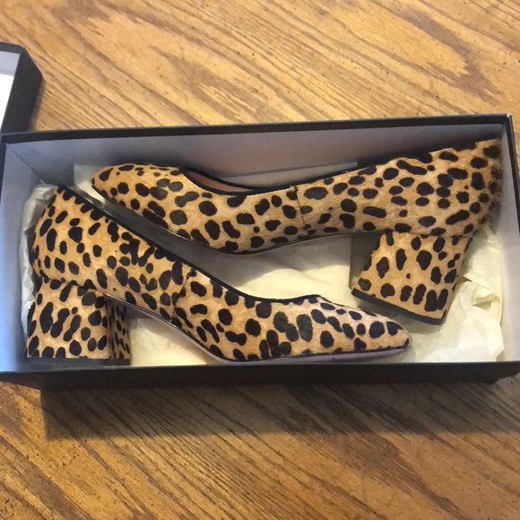 J. Crew Shoes - J.Crew Celia Pump Leopard Calf Hair Pump